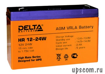 Аккумуляторная батарея Delta HR12-24W (#HR12-24W)