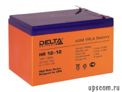 Аккумуляторная батарея Delta HR12-12 (#HR12-12)