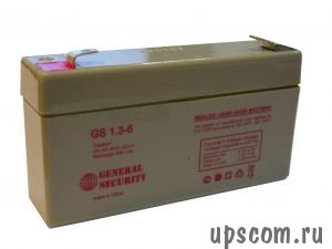 Аккумуляторная батарея GENERAL SECURITY GS 1.3-6 (#GS1.3-6)