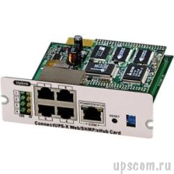 ИБП EATON(Powerware) ConnectUPS-X Web SNMP xHub card(SNMP-адаптер для 9140, 9125, 5115RM, 5125, 5125RM) (#116750221-001)