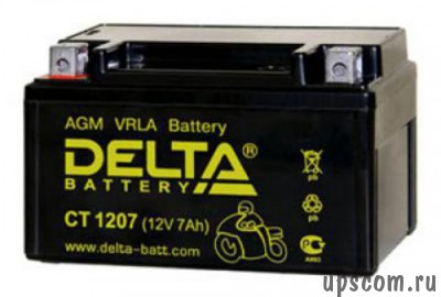 Аккумуляторная батарея для скутеров и мото техники Delta CT1207