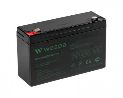 Аккумуляторная батарея Wespa WP 9-6 SHR (6В 9Ач)
